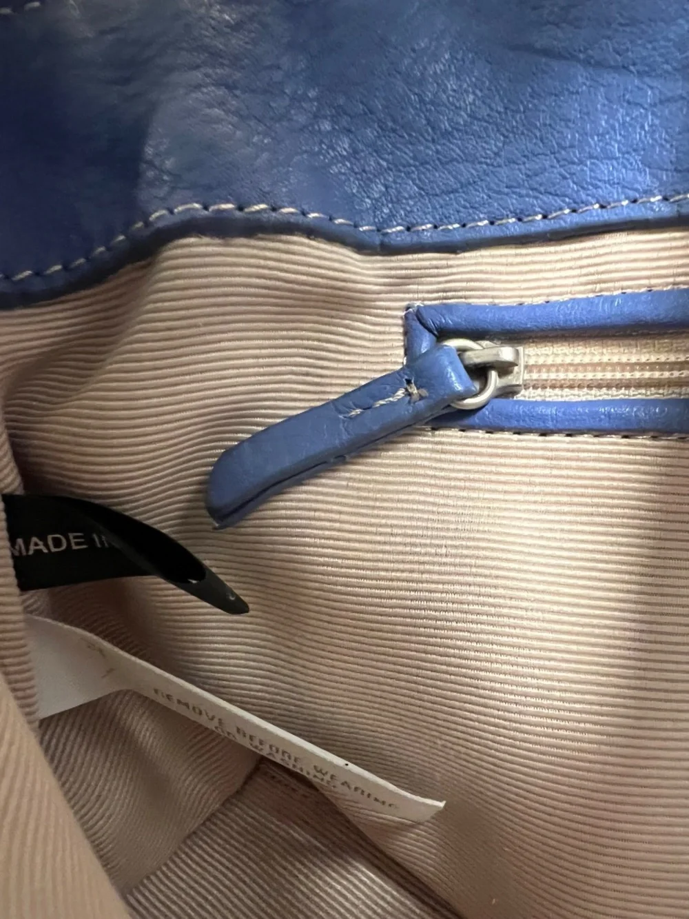 Ann Taylor Periwinkle Light Blue Pebbled Leather Magnetic Clasp Handle Clutch